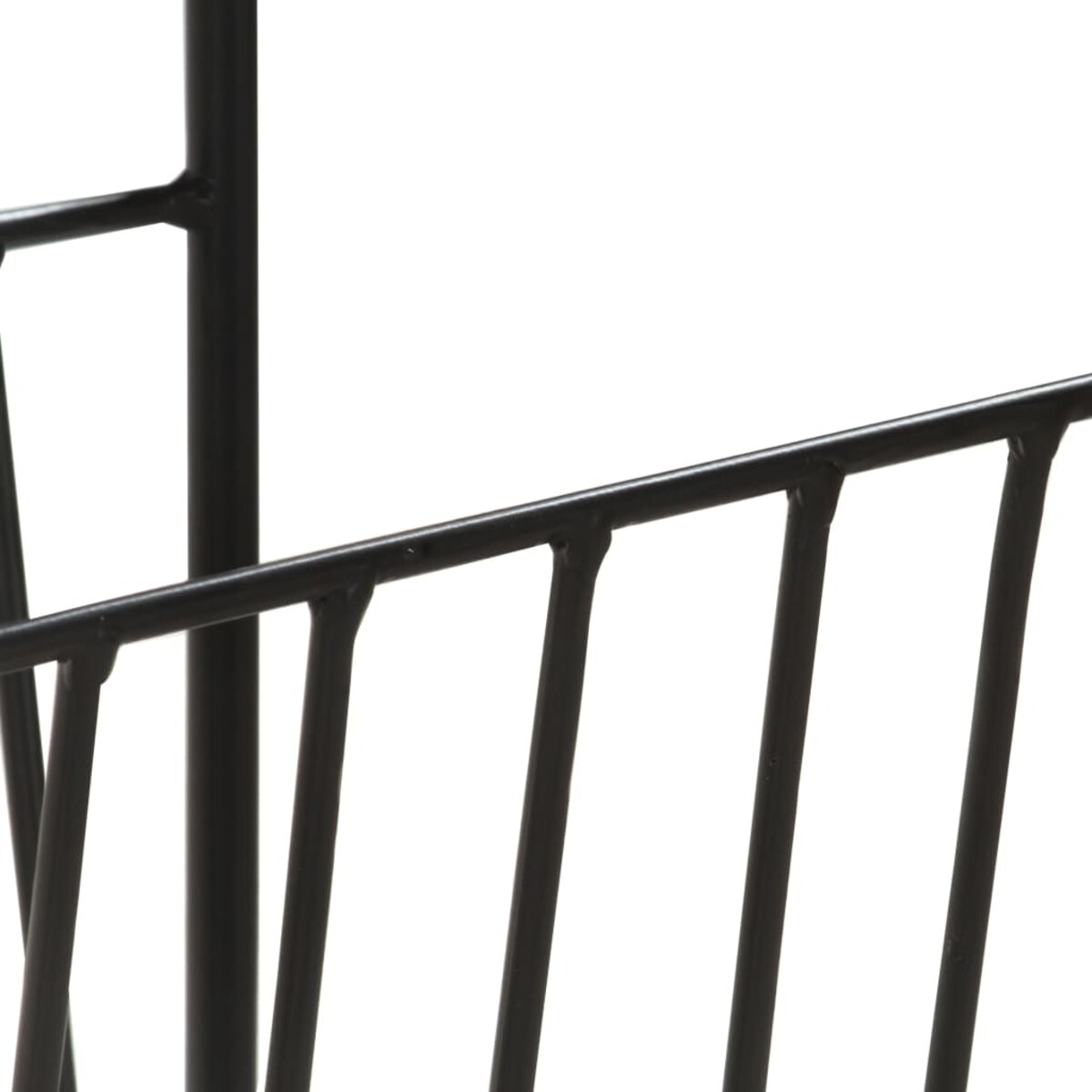 vidaXL Stojak na gazety, 40x30x50 cm, lite drewno mango i stal