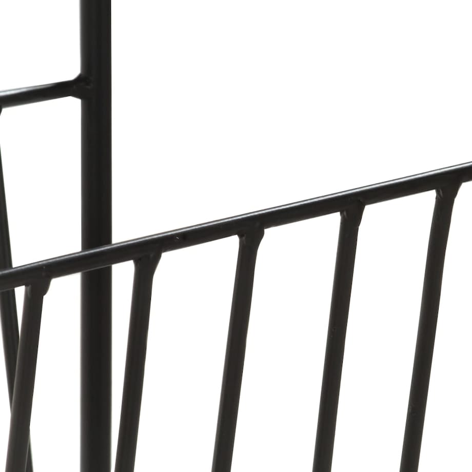 vidaXL Stojak na gazety, 40x30x50 cm, lite drewno mango i stal