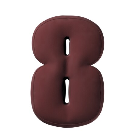 Poduszka Cyferka 8, bordowy, 25 x 40 cm, Posh Velvet