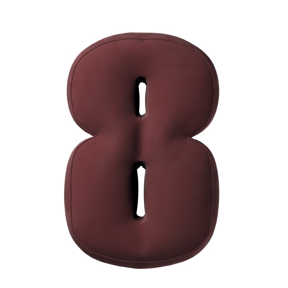 Poduszka Cyferka 8, bordowy, 25 x 40 cm, Posh Velvet