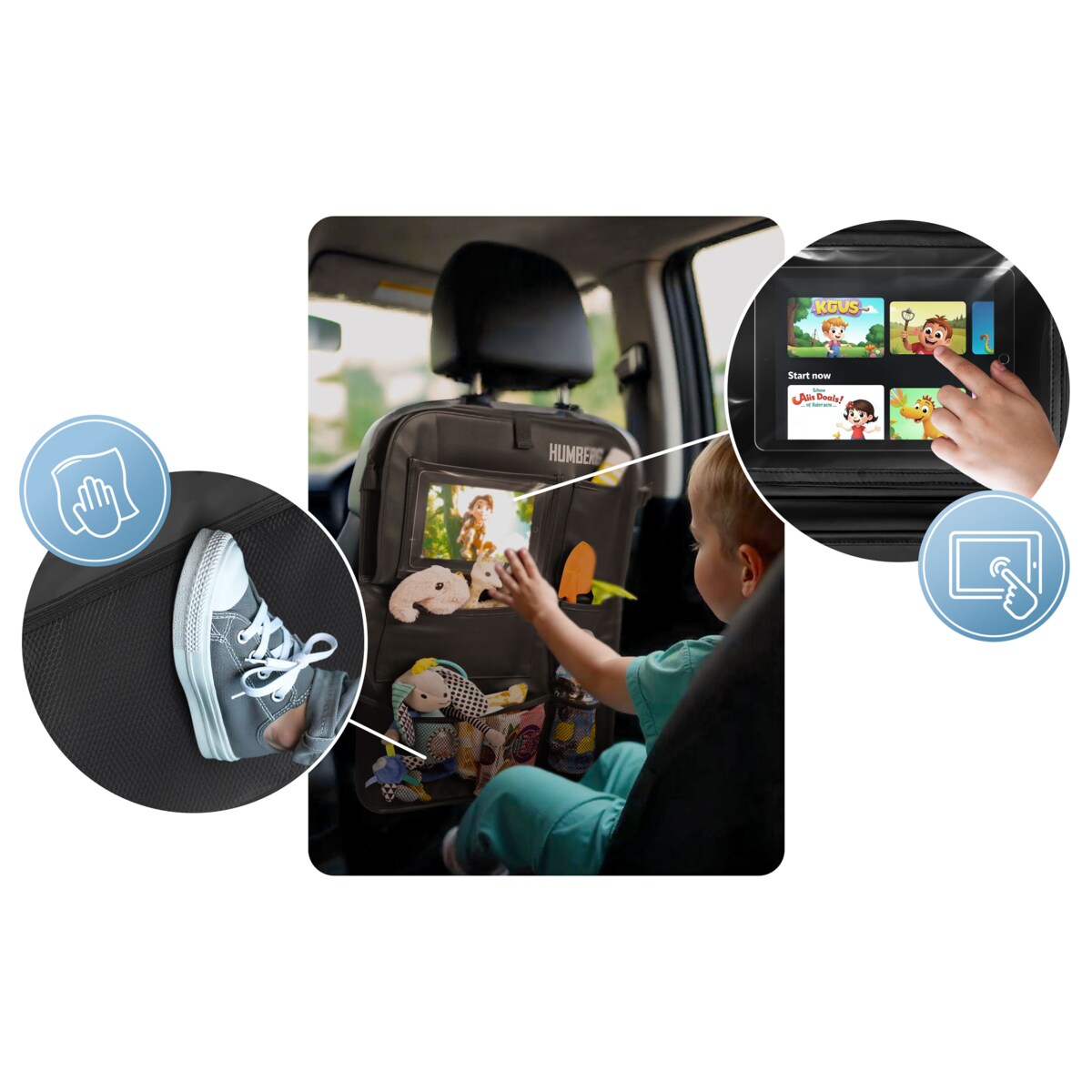 Organizer na fotel samochodowy torba do auta na siedzenie stolik Humberg