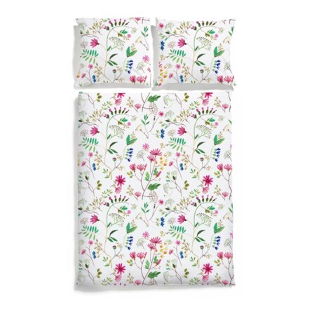 Pościel Kwiatki 140/200 + 50/60 cm