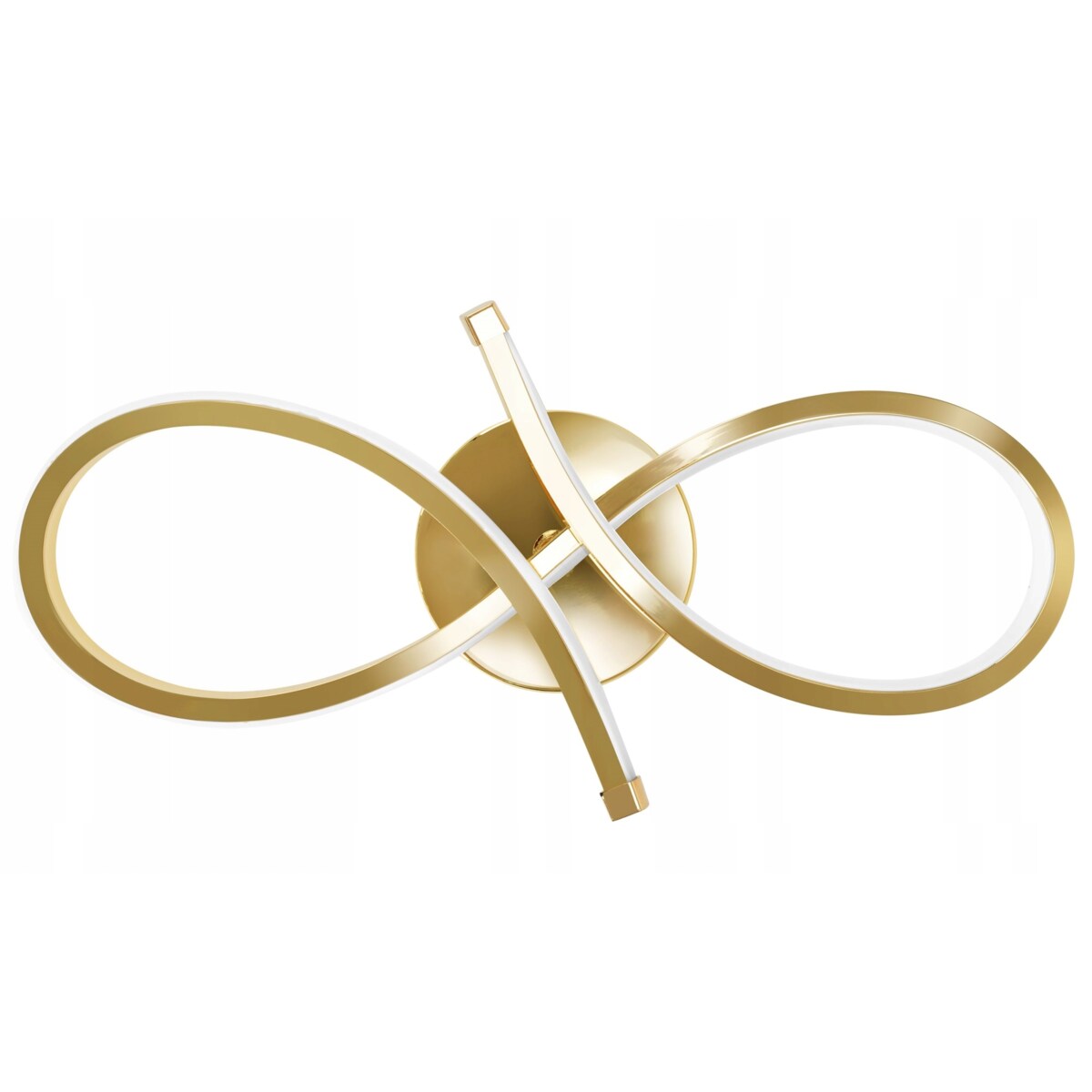 Lampa Ścienna Kinkiet Designerski Gold Led Złoty