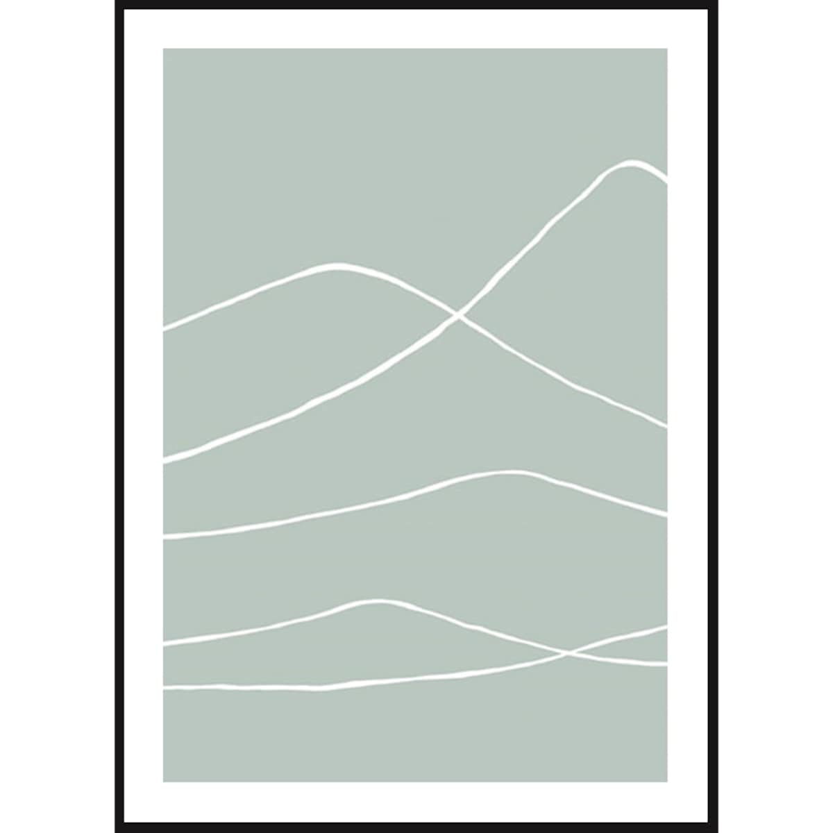 Poster Story, Plakat, Obraz - Górska Biała Linia, wymiary 60 x 84 cm