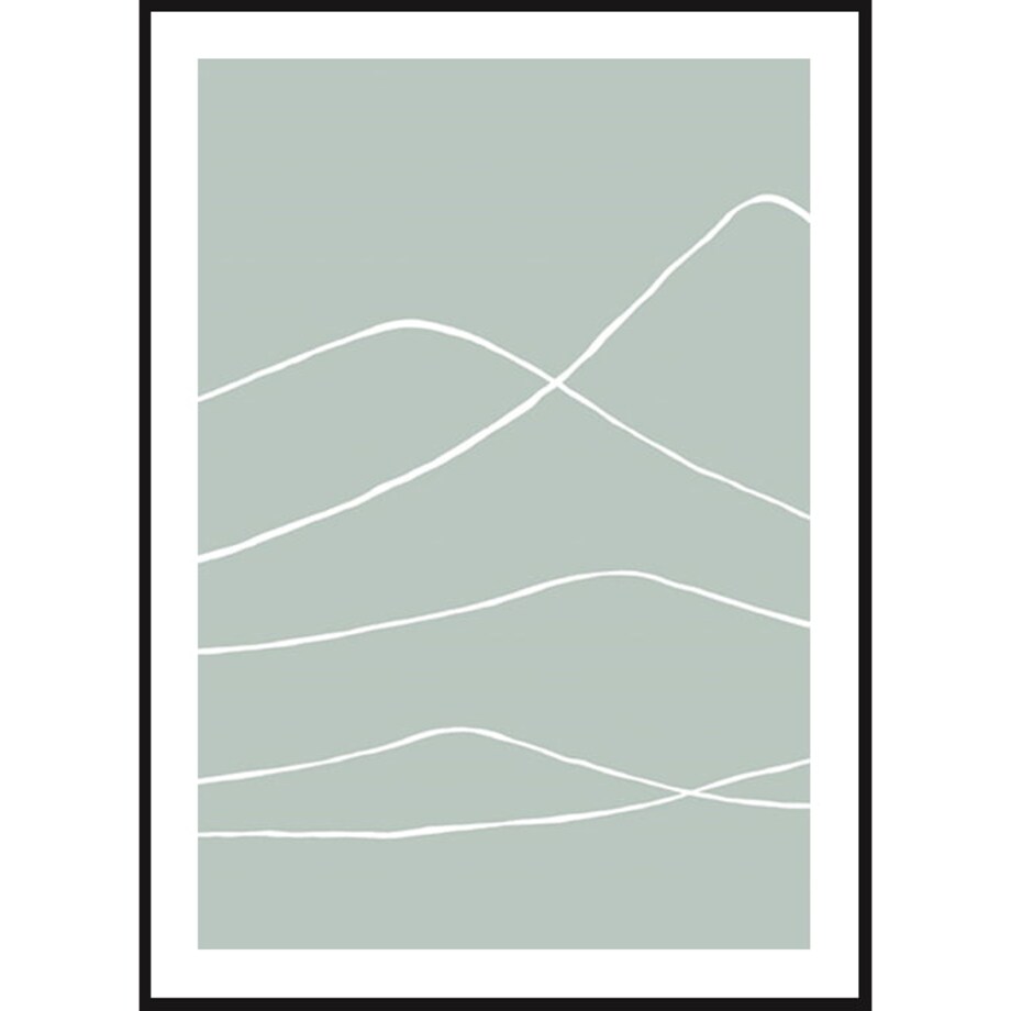 Poster Story, Plakat, Obraz - Górska Biała Linia, wymiary 60 x 84 cm