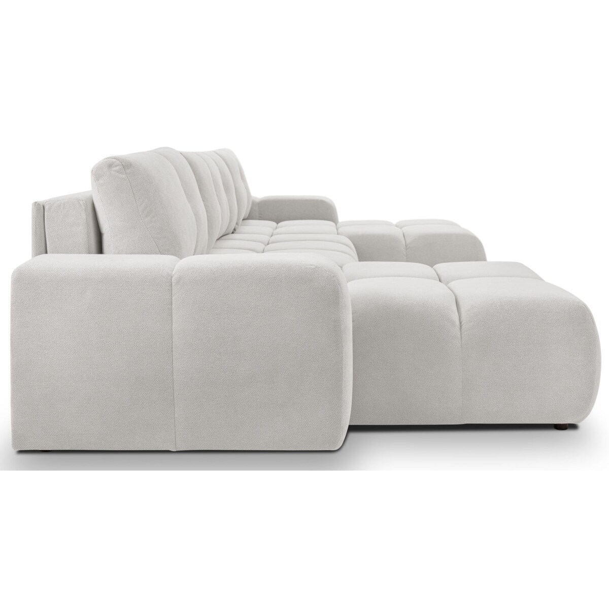 Nowoczesny Narożnik U SOHI z funkcją spania, Curio 80 - Jasny szary