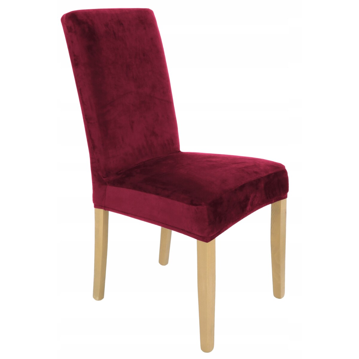 POKROWIEC NA KRZESŁO BORDOWY WELUR ELASTYCZNY [21WX]