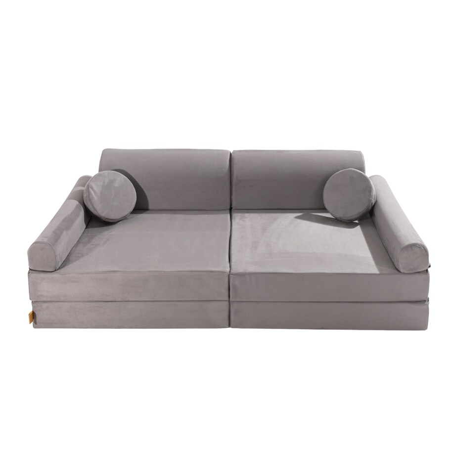 Sofa dla Dzieci Velvet, Szara