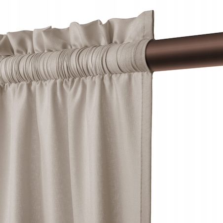 Zasłona Ogrodowa Wodoodporna Tarasowa Taśma Żabki Tunel 140 x 250 + Upięcie