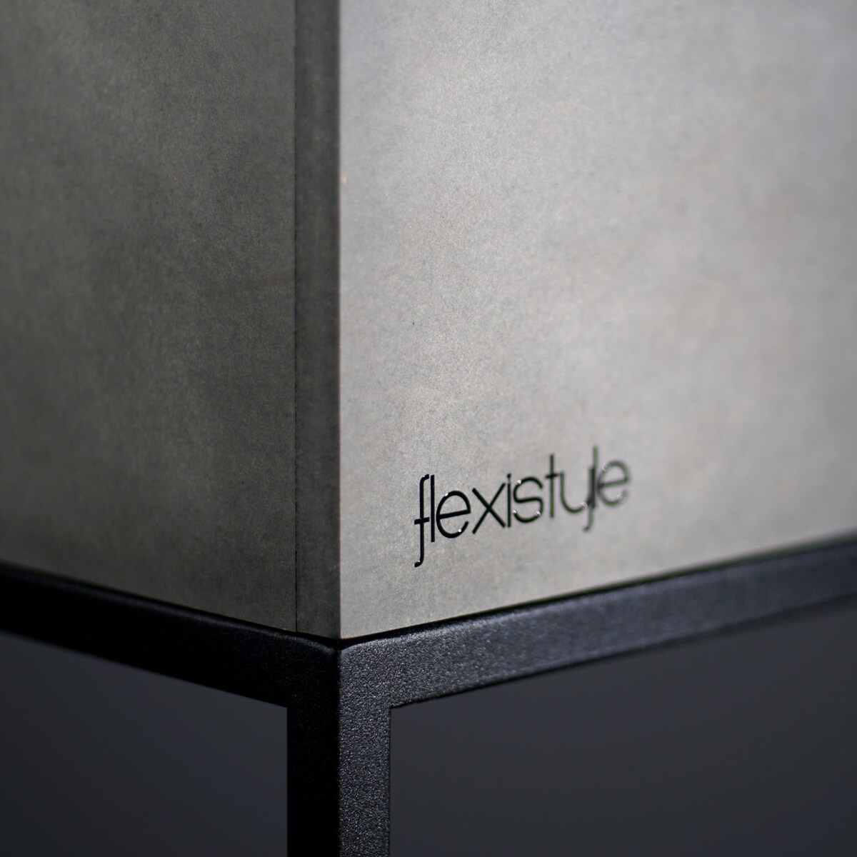 Kwietnik loftowy FIORINO szary 62x22x80 cm