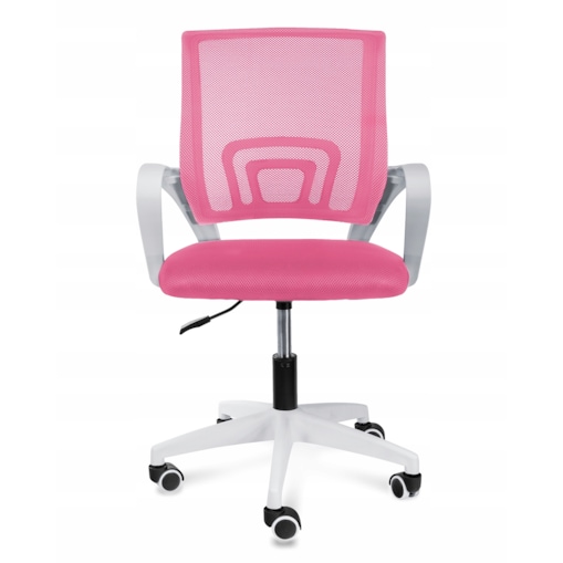 Krzesło biurowe profilowane SMART różowe