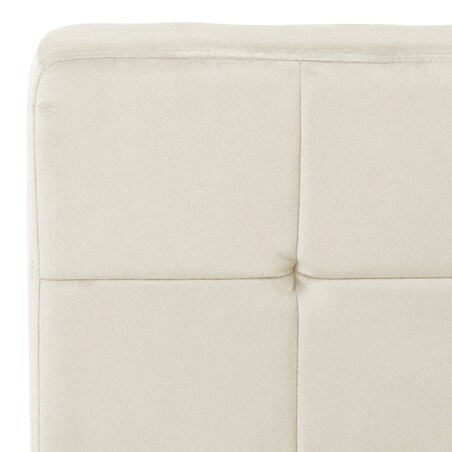 vidaXL Fotel, 65x79x87 cm, kremowy, obity aksamitem