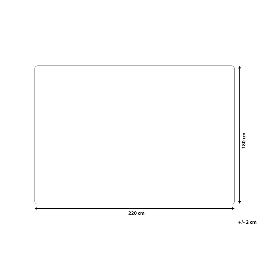 Koc 180 x 220 cm brązowo-biały TADDART