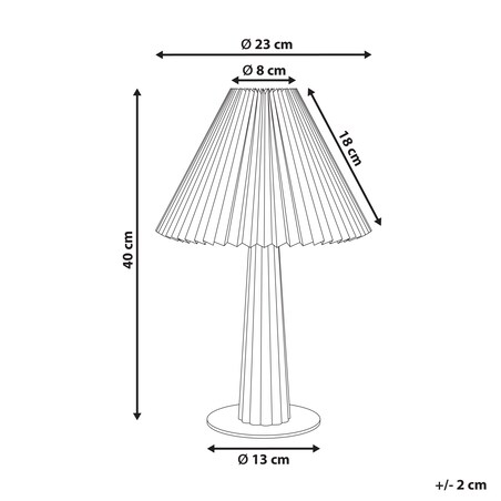 Lampa stołowa ALIGIDE Drewno Naturalny