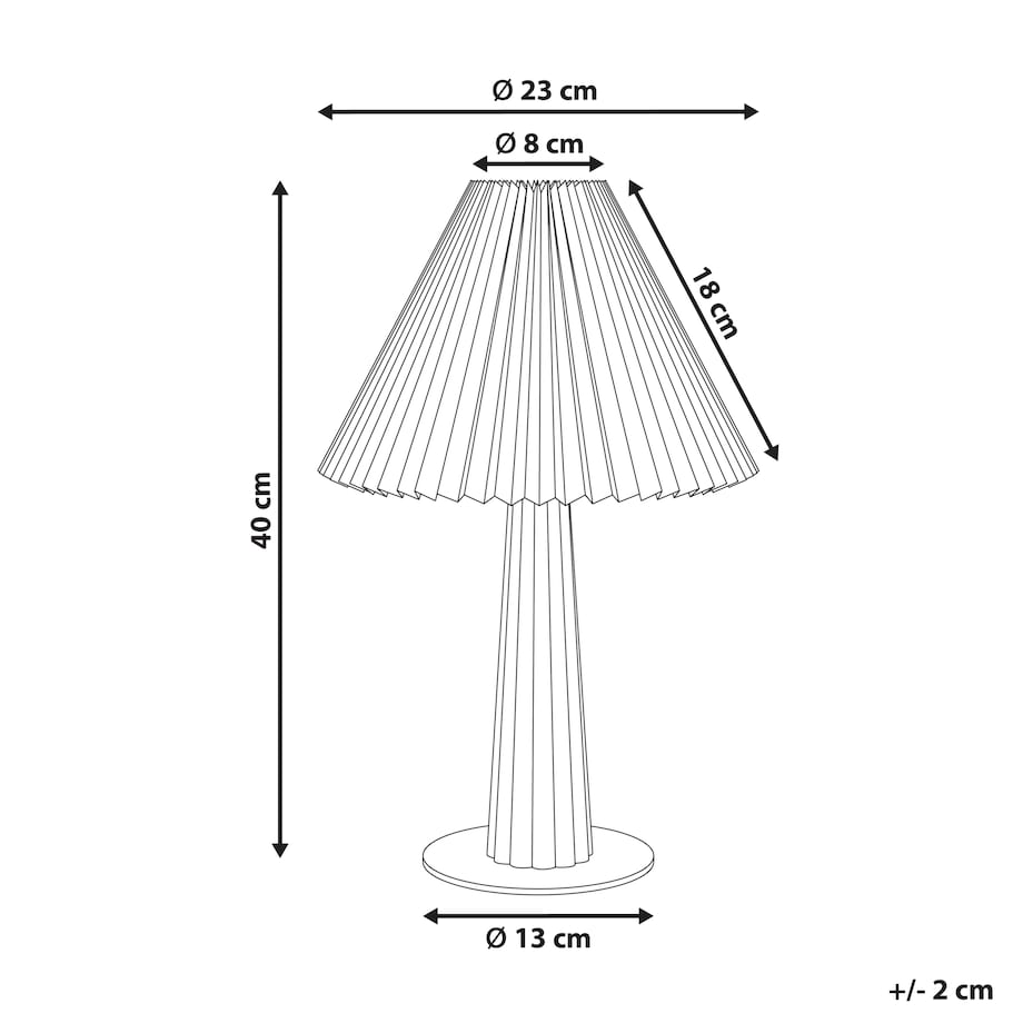 Lampa stołowa ALIGIDE Drewno Naturalny