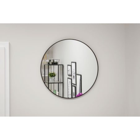 Lustro 70 Cm Czarna Rama