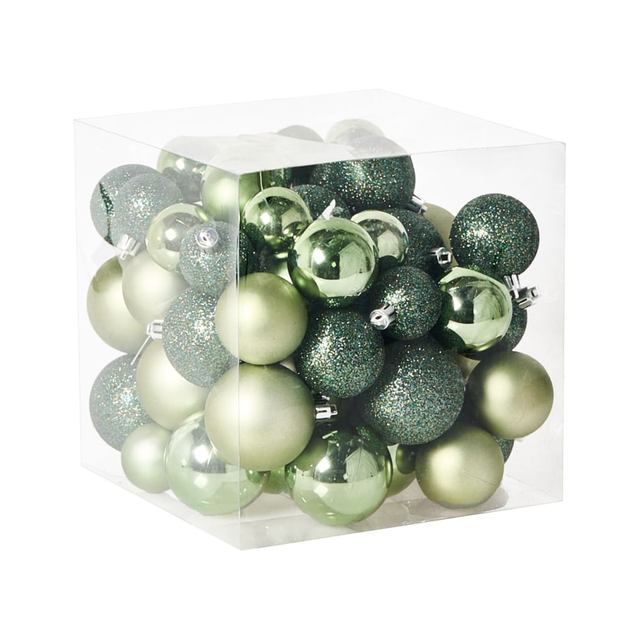 Zestaw 60 bombek TYIN Zielony