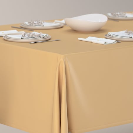 Obrus prostokątny 130 x 160 cm złoty z połyskiem