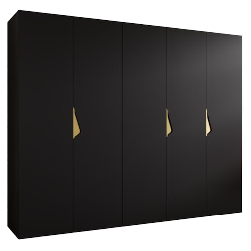 Szafa uchylna Sandi 1 250 wys 202 cm Czarny + u Złoty