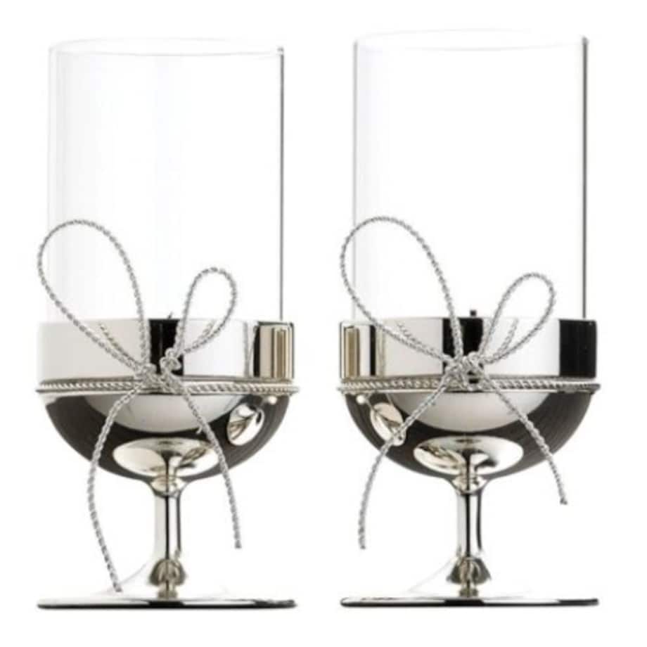 Komplet 2 świeczników Vera Wang Love Knots Wedgwood