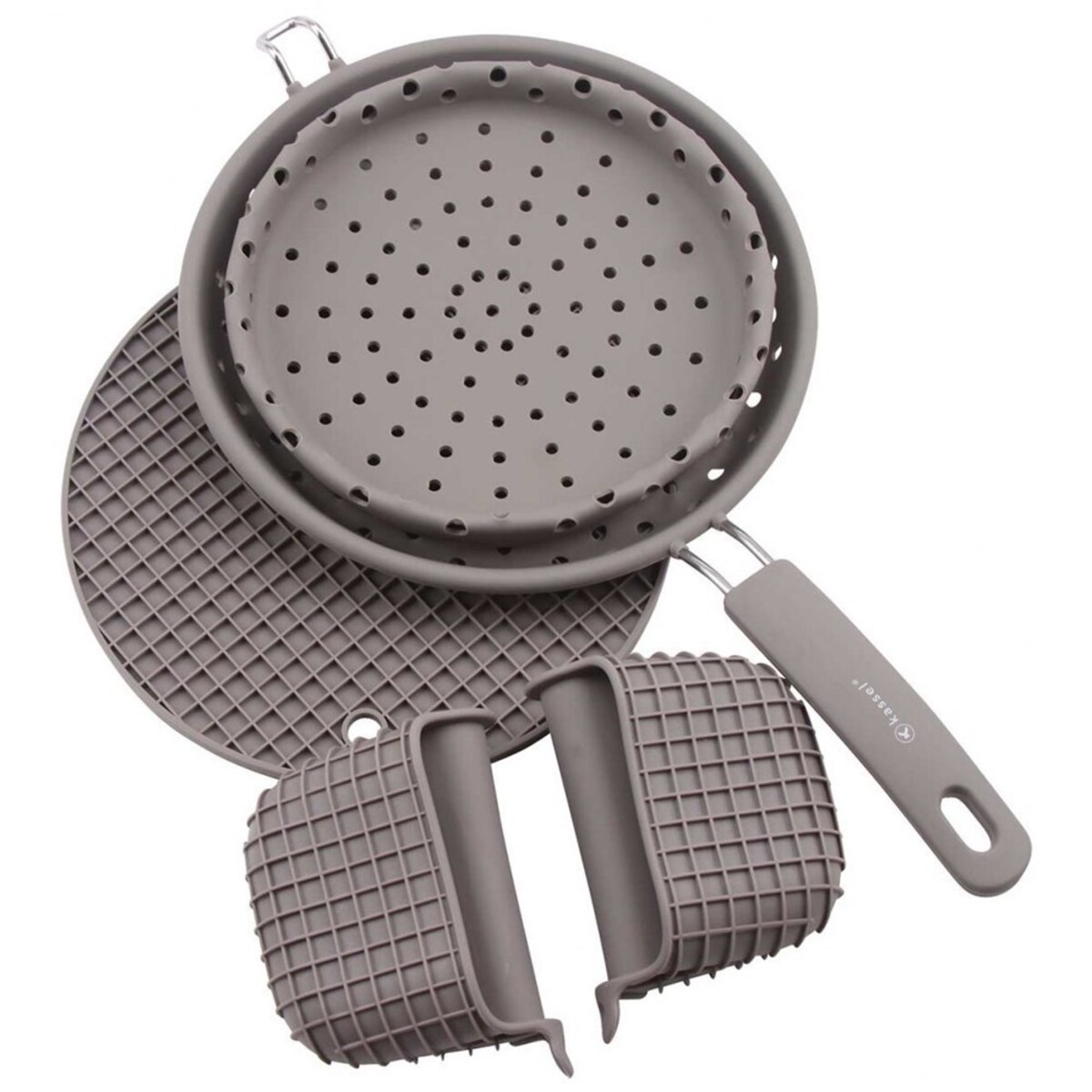 Kassel SILIKONOWY ZESTAW KUCHENNY Z DURSZLAKIEM 93705