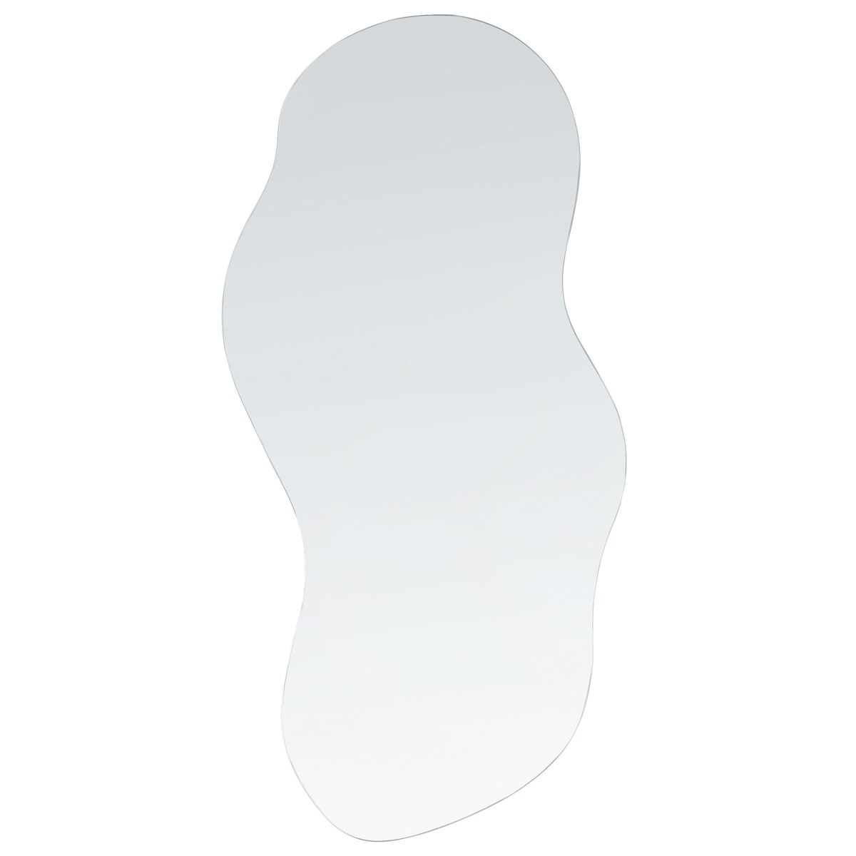 Lustro ścienne AUXERRE 40 cm 80 cm Srebrny