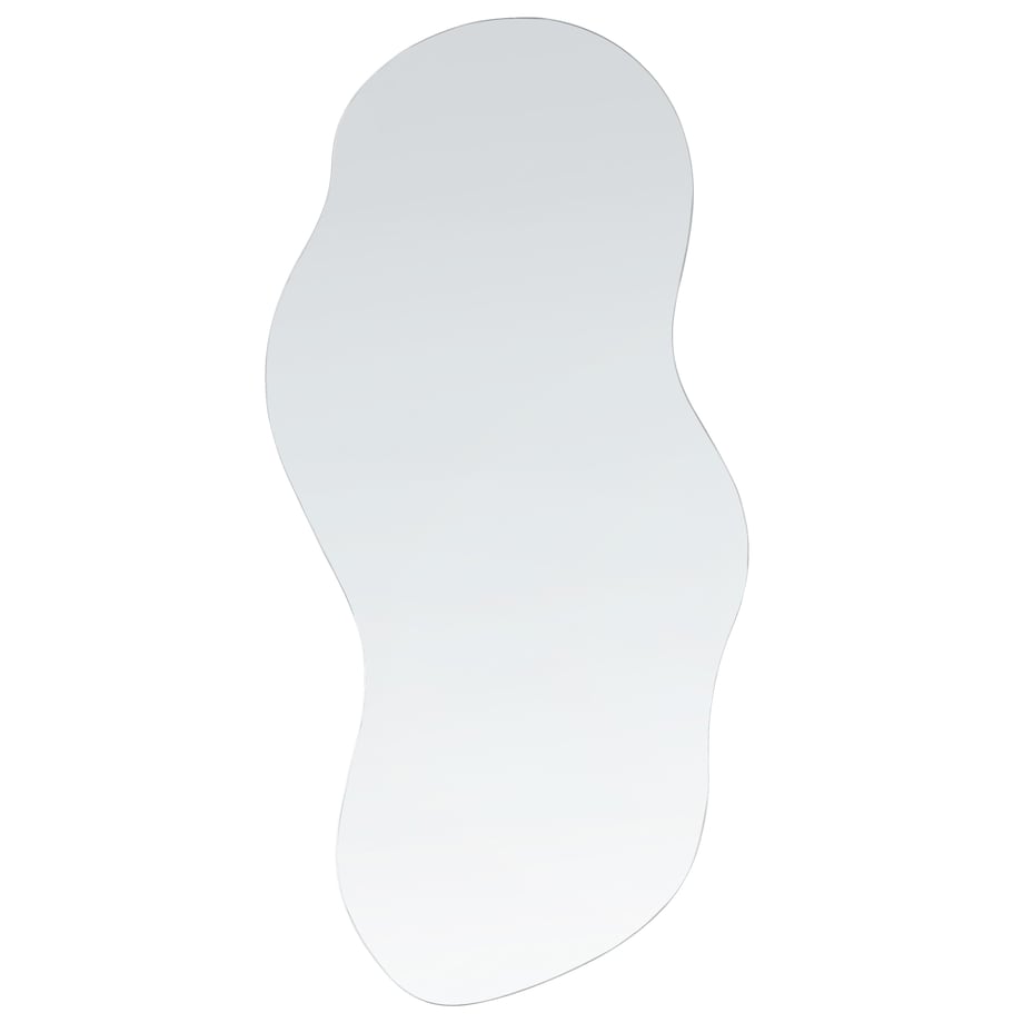 Lustro ścienne AUXERRE 40 cm 80 cm Srebrny
