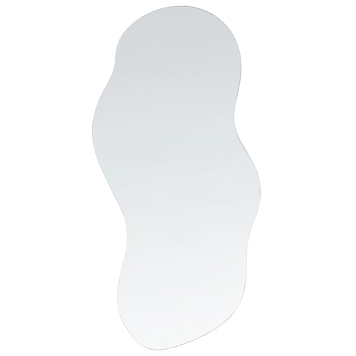 Lustro ścienne AUXERRE 40 cm 80 cm Srebrny