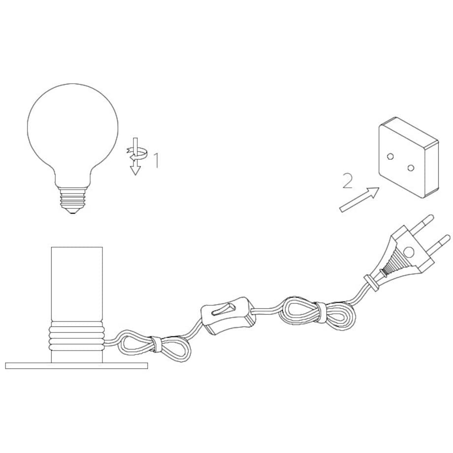 Loftowa LAMPKA stołowa MARIT 45576/01/02 Lucide metalowa LAMPA stojąca mosiądz