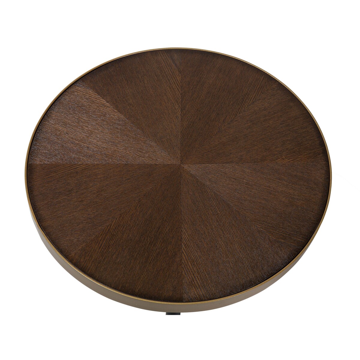 Stolik pomocniczy brązowo-złoty RAMONA