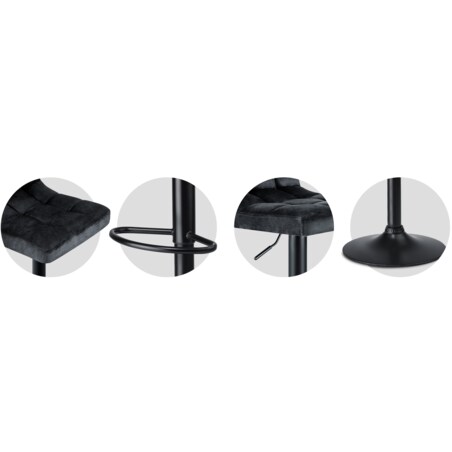 Hoker barowy z oparciem Sofotel Monro 260600