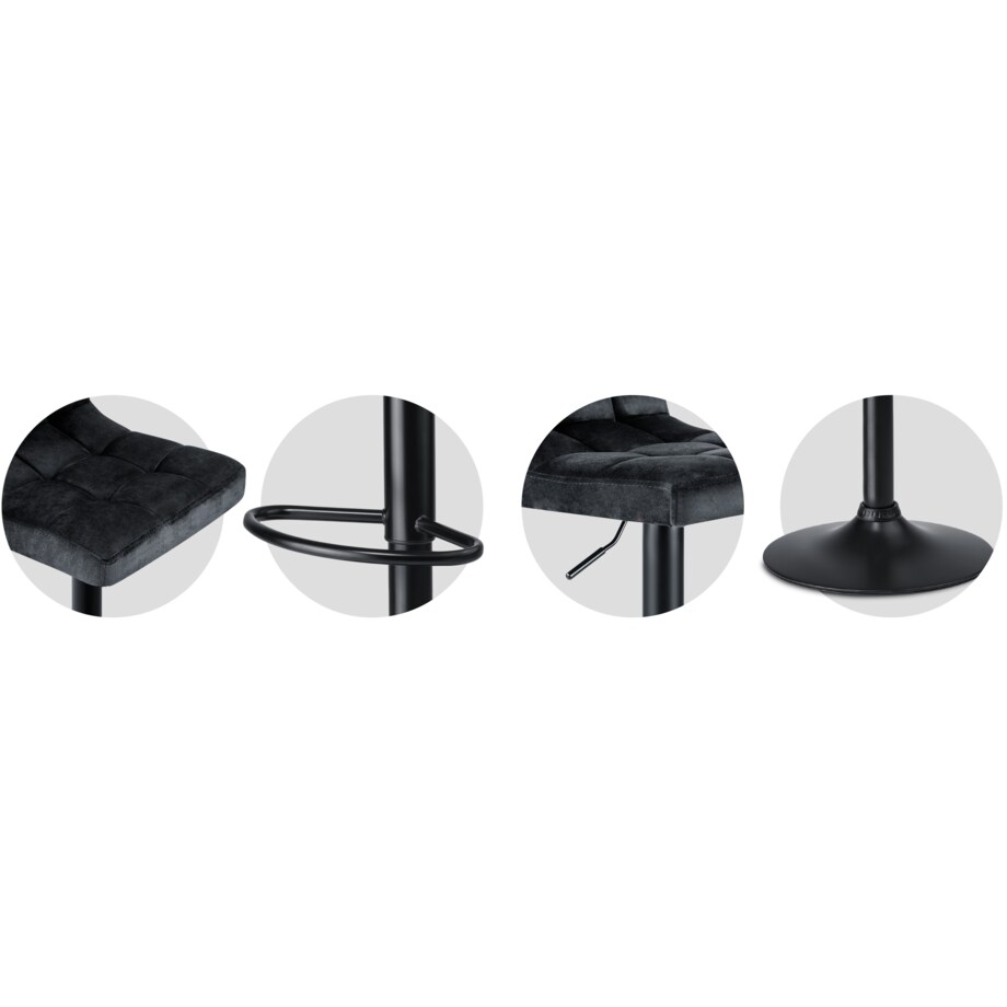 Hoker barowy z oparciem Sofotel Monro 260600