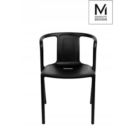 Krzesło kuchenne Air 1615-APC z podłokietnikami czarne