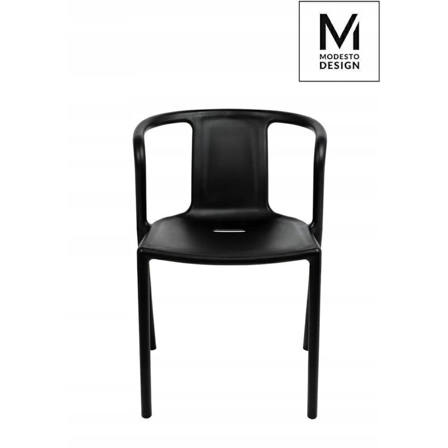 Krzesło kuchenne Air 1615-APC z podłokietnikami czarne