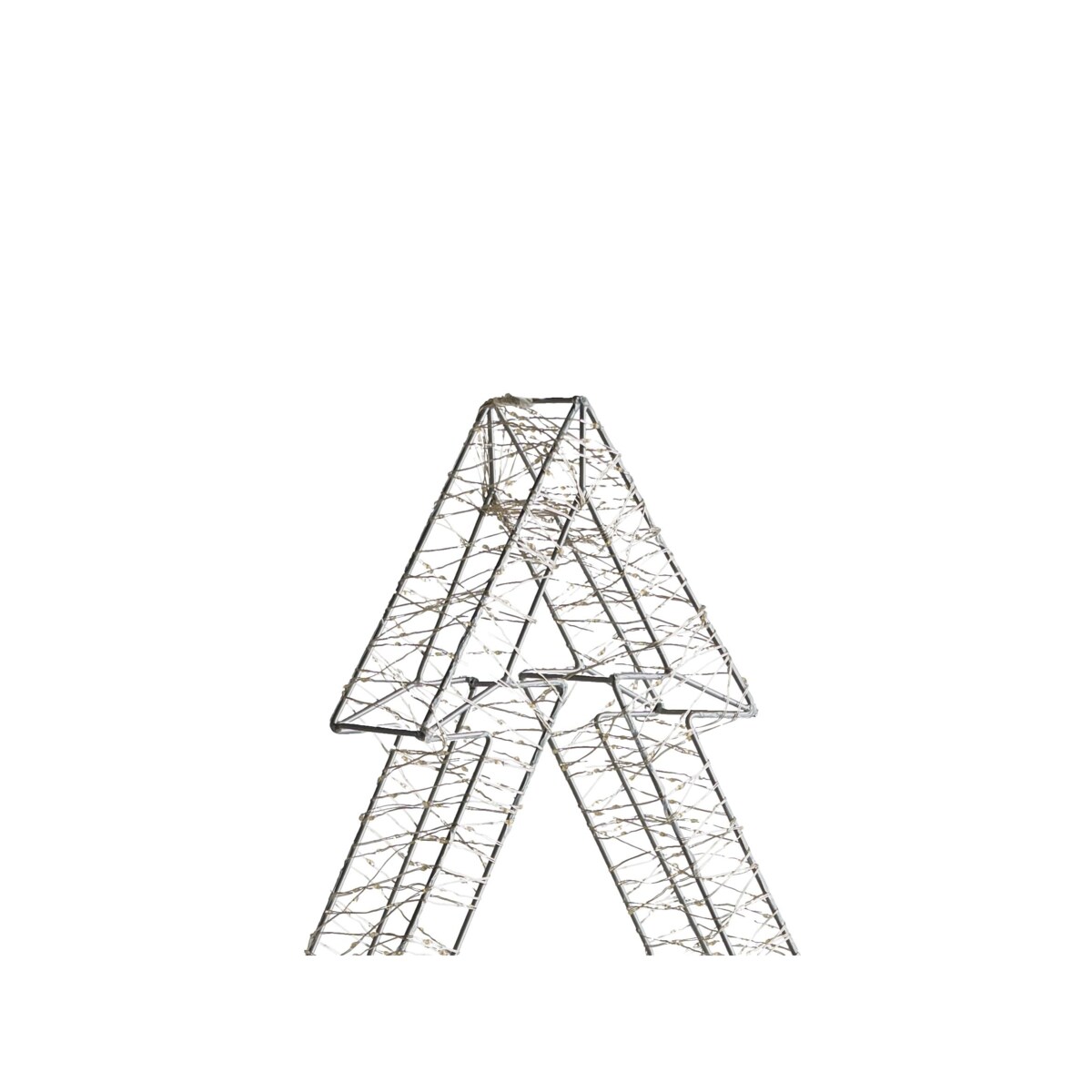 Dekoracja ogrodowa LED AKERAN Choinka 60 cm Srebrny