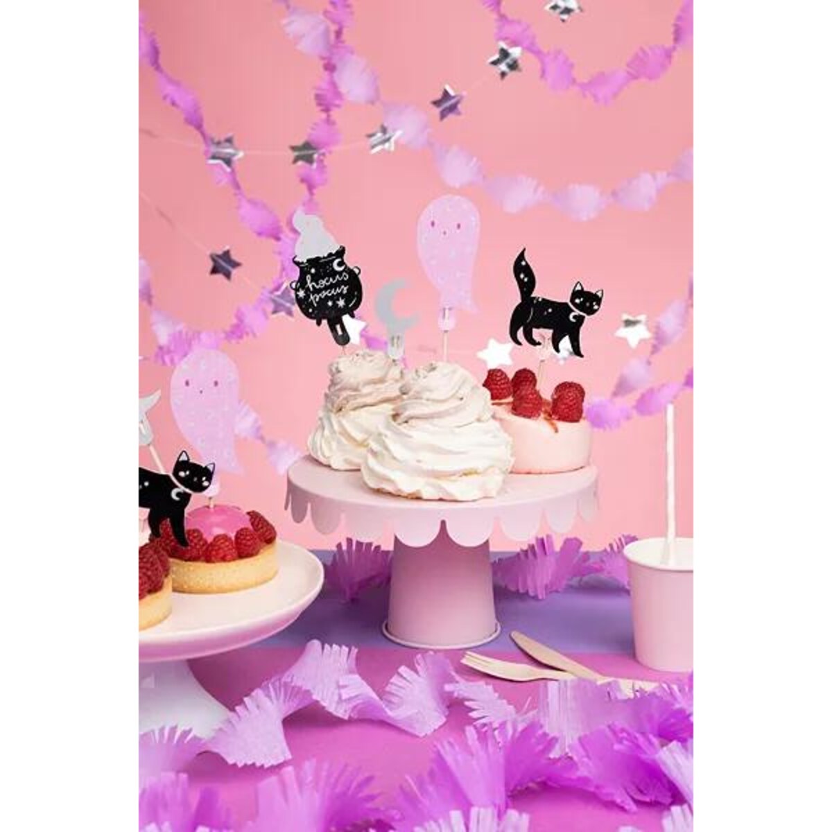 Dekoracje do muffinek Halloween, 14 cm, mix