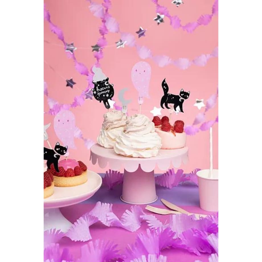 Dekoracje do muffinek Halloween, 14 cm, mix