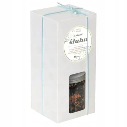 Zestaw herbat MIŁOŚĆ I SZCZĘŚCIE na ślub wesele upominek dla młodej pary