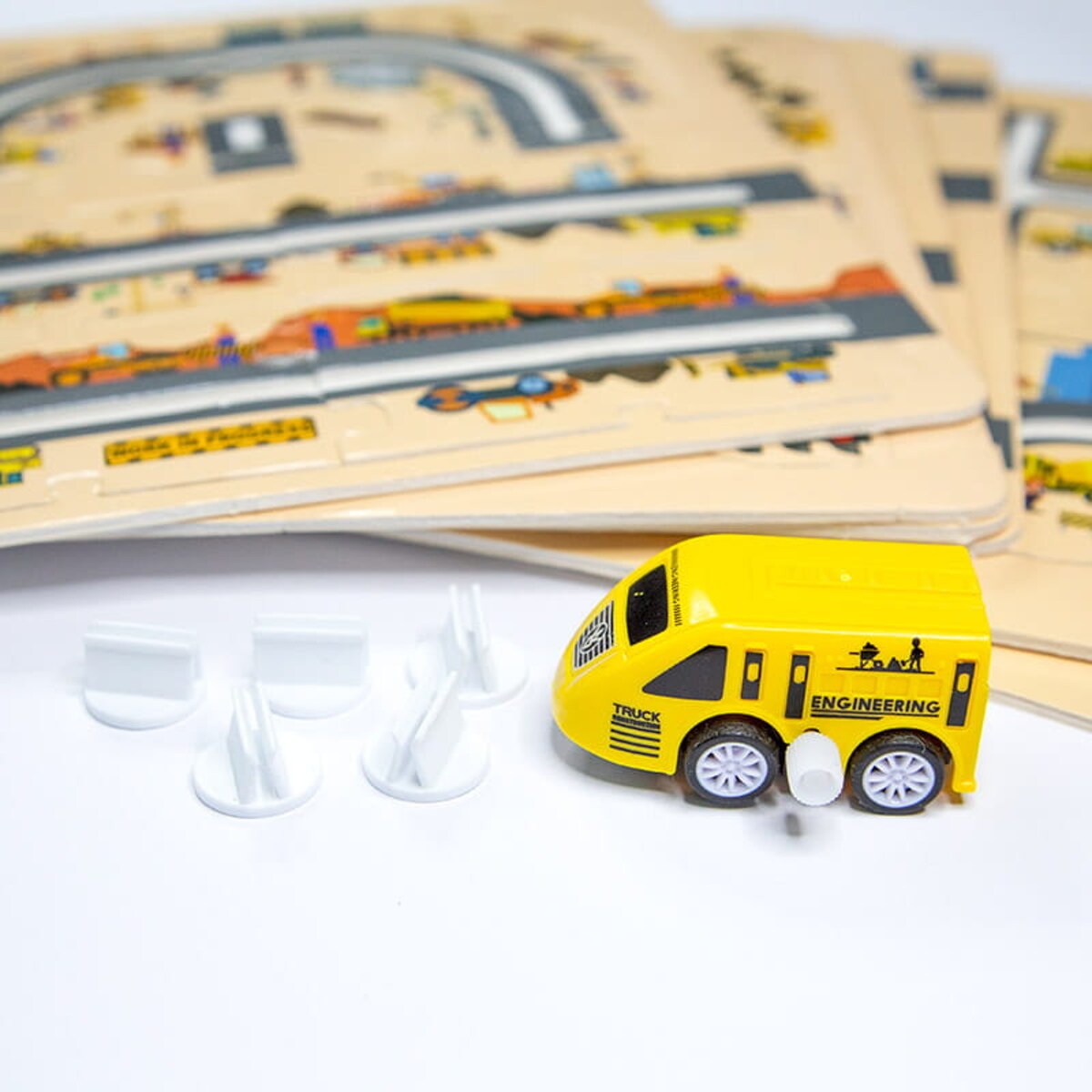 Droga - tor dla samochodów Budowa - Puzzle 44 elementy