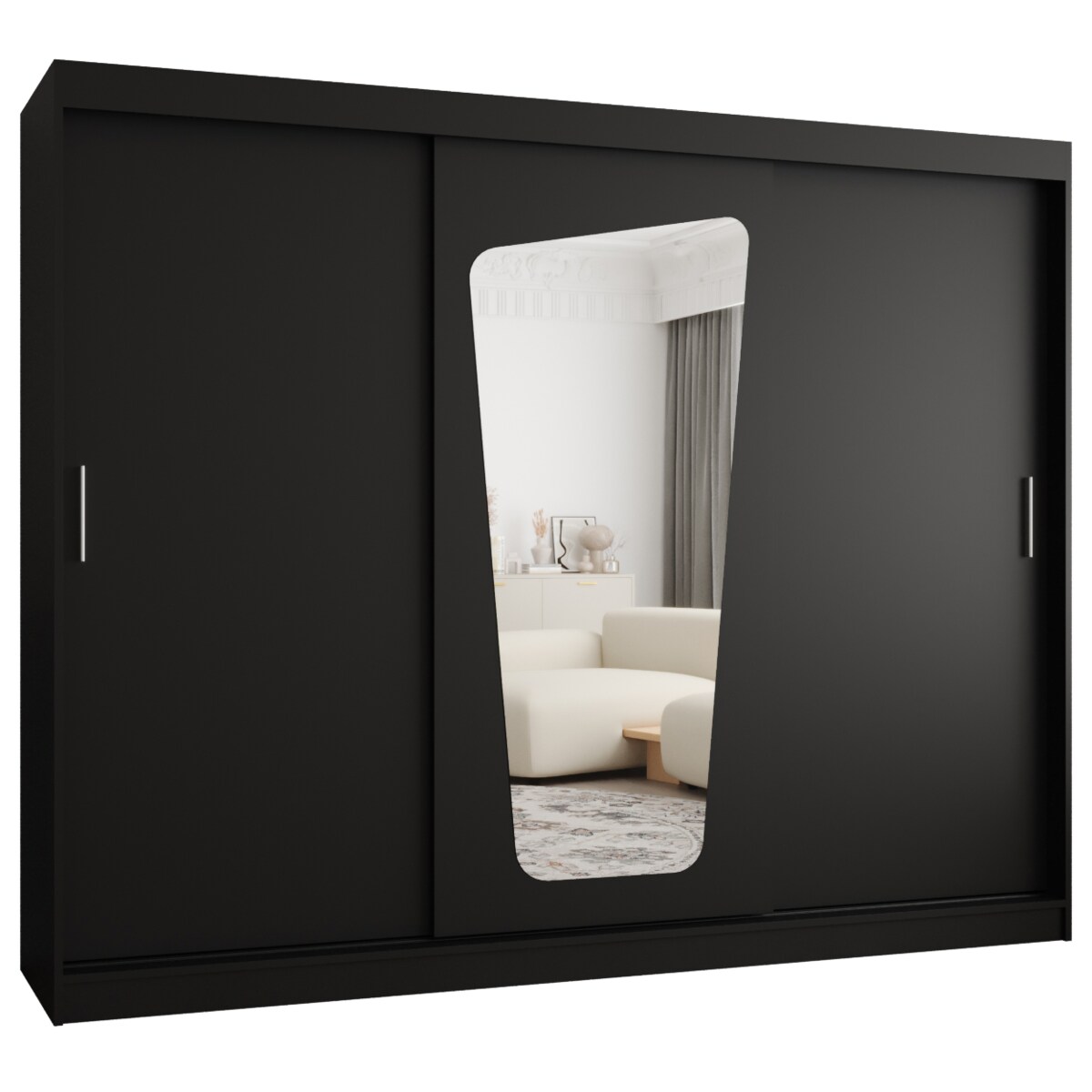 Szafa przesuwna MOKA 250 czarny