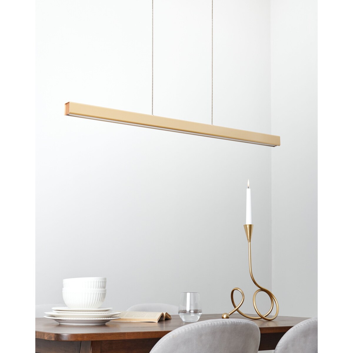 Lampa wisząca LED ARENAS Z pilotem Złoty