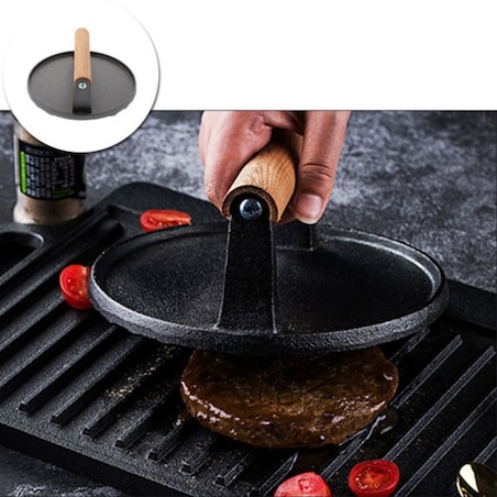 Żeliwna Praska Do Burgerów Steków Kinghoff