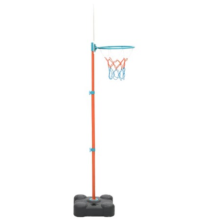 vidaXL Przenośny zestaw do koszykówki, regulowany, 109-141 cm