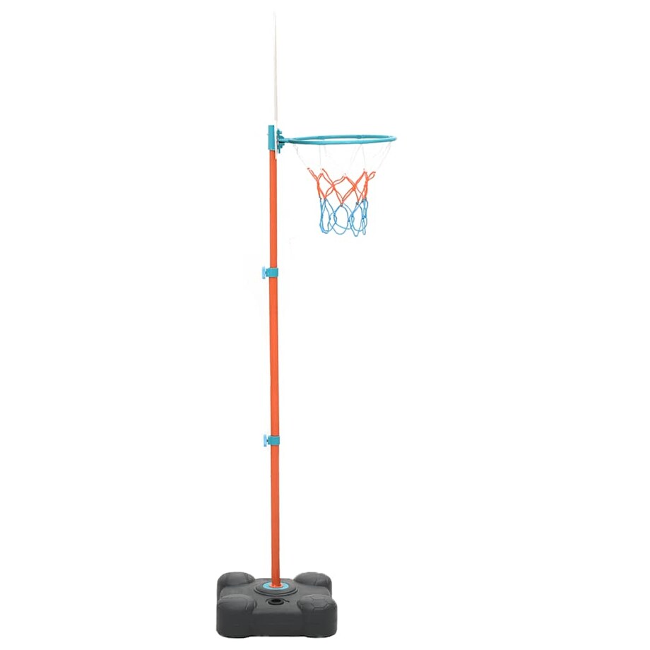 vidaXL Przenośny zestaw do koszykówki, regulowany, 109-141 cm