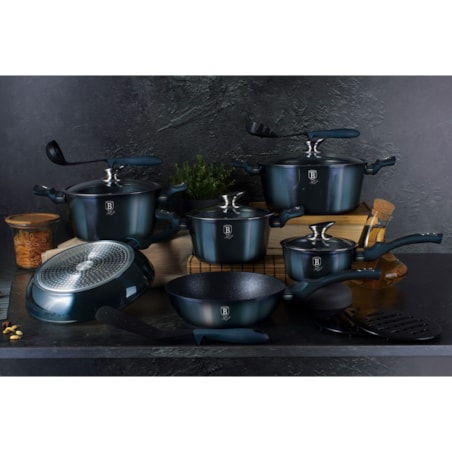 Garnek z pokrywką 24cm BerlingerHaus Aquamarine BH-1879