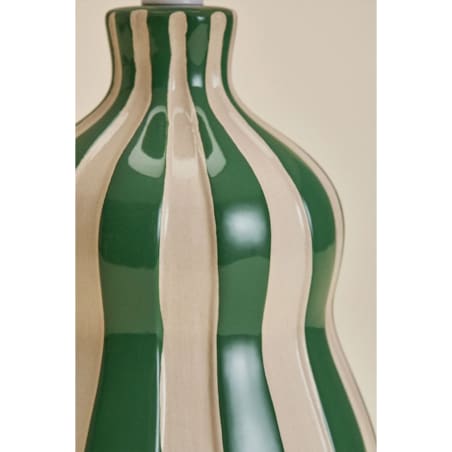 Lampa stołowa Jolira ceramiczno-lniana 40 cm