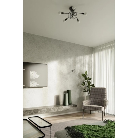 Żyrandol SUPEŁ 5 czarny