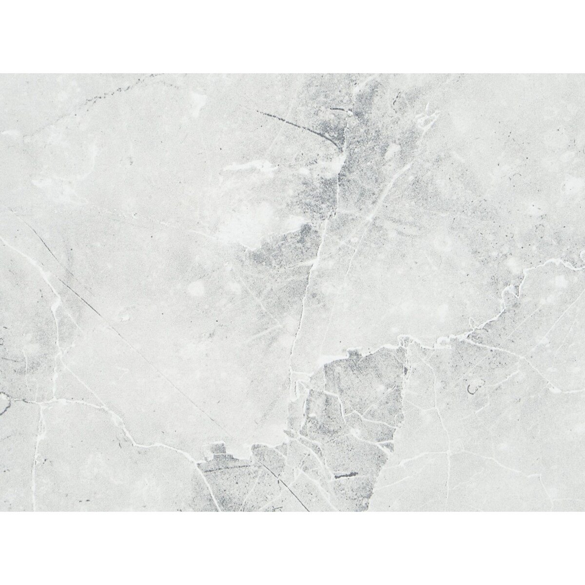 Stół do jadalni EFTALIA 120/150 cm 80 cm Efekt marmuru Biały