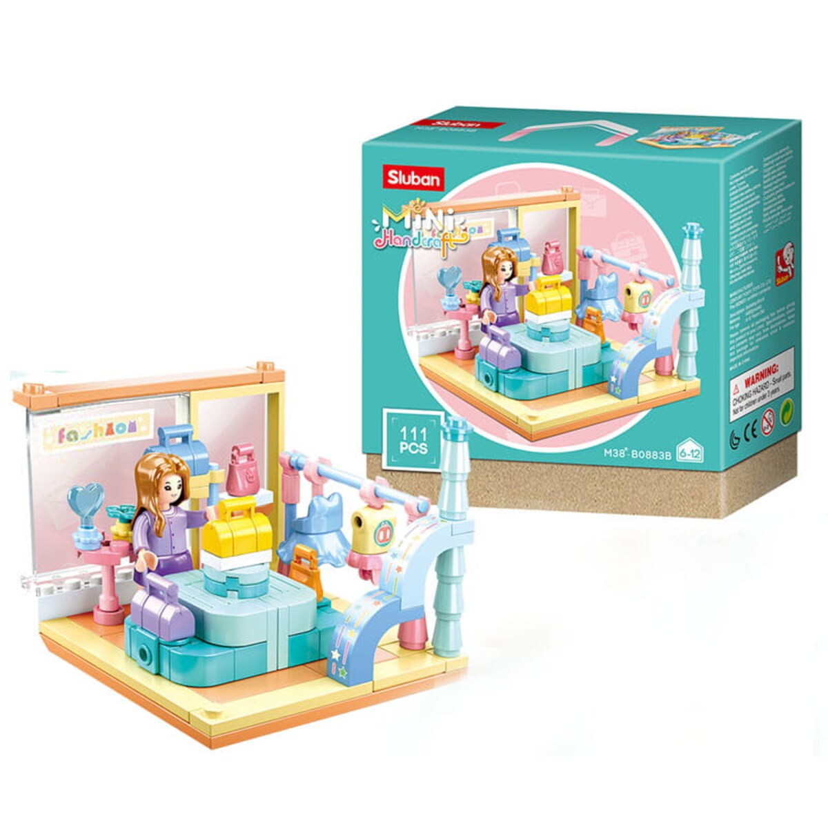 SKLEPIK - mini pokoik klocki - Sluban - 111 elementów