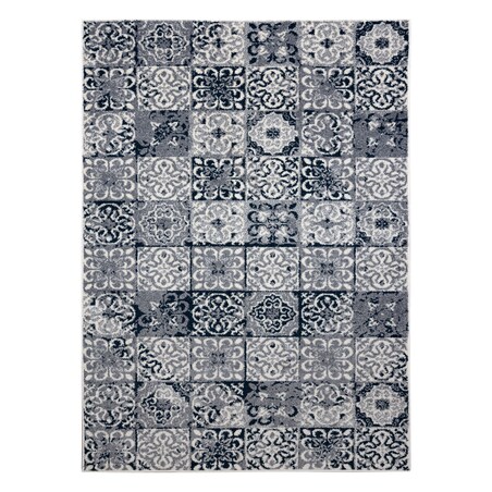 Dywan HEOS 78586 krem / niebieski PATCHWORK, 160x220 cm